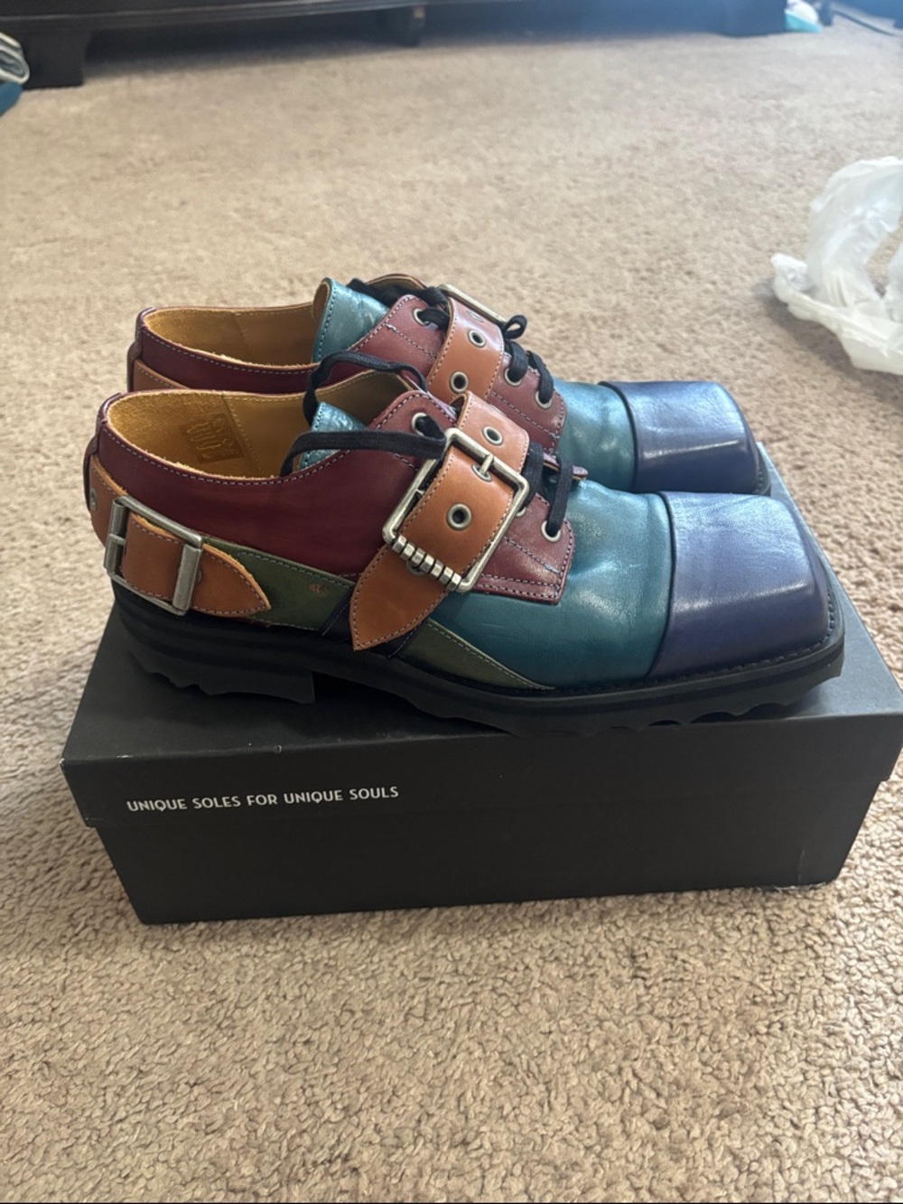 Fluevog Multi-Color Leather Shoes - Picture 2 of 9